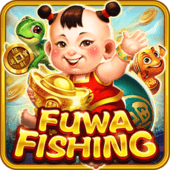 Fuwa Fishing with mascot characters and fish