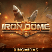 Iron Dome defense grid with glowing projectiles