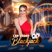 Las Vegas Blackjack table with dealt cards