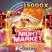 Night Market slot with lanterns and food stalls