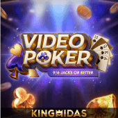 Video Poker screen with a held card row